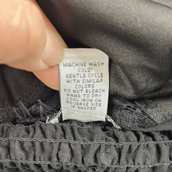 Rue Plus Black Lace Boho Festival Blouse Women’s Plus Size 4X Baby Doll - Picture 12 of 14